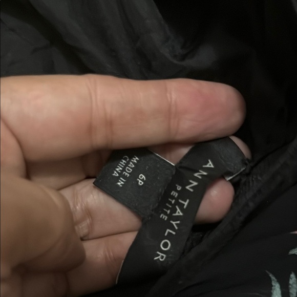 Ann Taylor Black and Pink Pleated Midi Skirt - Picture 3 of 3